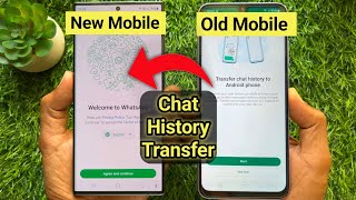 whatsapp chat history transfer to new phone  whatsapp chat transfer from android to android [upl. by Hadwin]