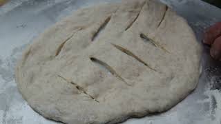 How to make Flatbread and Fougasse from As Sourdough Pizza Dough [upl. by Jacki]