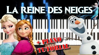 Let It Go  Libérée délivrée piano tutorial [upl. by Firestone439]