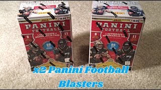 x2 2017 Panini Football Retail Blaster Boxes With A Special Guest [upl. by Ennayhs]