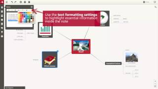 How to add a note to a topic in Mindomo [upl. by Allison854]