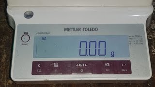 Mettler toledo je3002ge Calibration process [upl. by Hole]