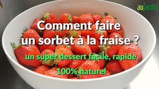 COMMENT FAIRE une GLACE aux FRAISES 🍓Un DESSERT FACILE [upl. by Brenna774]