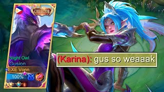 PRO GUSION VS KARINA TRASHTALKER IN RANKED GAME [upl. by Suoicerpal]