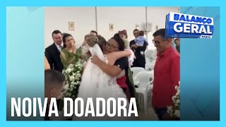 Noiva é surpreendida no dia do casamento pela mulher que recebeu a sua medula [upl. by Petite]