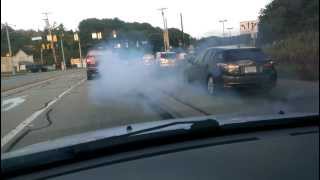 Diesel Pickup Truck Smokes out Hybrid [upl. by Ardnaeel665]