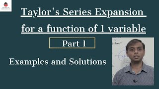 Taylors Series Expansion   Example amp Solutions  Part 1  Engineering Mathematics [upl. by Vallo]