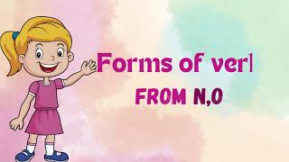 form of verb  verb from NOEnglish wordgrammar English [upl. by Oliva]