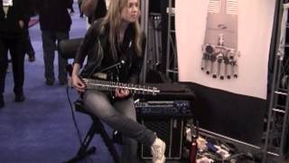 jessica garlund playing guitar GITTLER Instruments NAMM 2013 [upl. by Hermione]