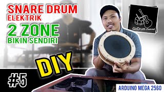 drum elektrik cara bikin  pad 2 zone snare [upl. by Attaynik]