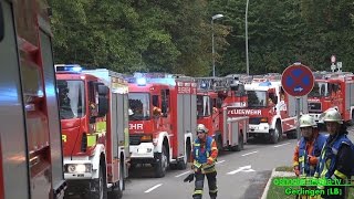 FEUERALARM IN KLINIK  Großeinsatz der Feuerwehren  RETTUNG EVAKUIERUNG SUCHE  Ü [upl. by Romola]