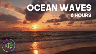 Ocean Waves with Seagulls Nature Beach Sounds for Sleep and Study  8 Hours [upl. by Eecrad71]