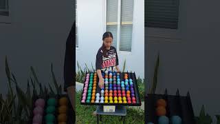 Black T shirt and Board sorting balls color very fast [upl. by Nodnarg]