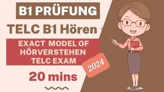 Hörverstehen B1 TELC B1 Prüfung Hörverstehen Test mit Lösungen [upl. by Zamir]