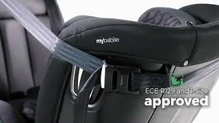 MBCSSPINTT iSize 40150cm Spin Car Seat [upl. by Enajiram]