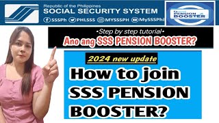 How to join SSS PENSION BOOSTER What is SSS PENSION BOOSTER [upl. by Issac]