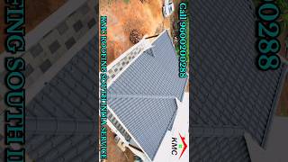 Gray Color Tile Sheet Roofing modernroofing [upl. by Codd]