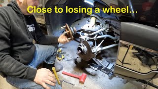 Wheel bearing noise 2005 Silverado Front Wheel Bearing Replacement [upl. by Gae367]