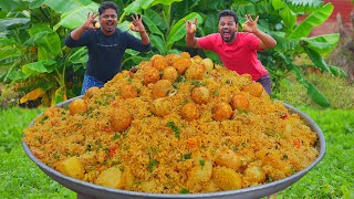 Traditional Egg Potato Biryani  Traditional Egg Biryani In Village Cooking  Grandpa Kitchen [upl. by Pickford]