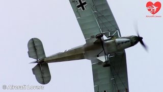 FlyBy │ Bücker Jungmann CASA 1131 │ Germany Bienenfarm 040715 [upl. by Ynove869]