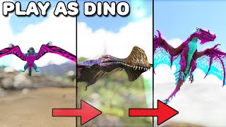 SINOMACROPS EVOLVES INTO A WYVERN  PLAY AS DINO  ARK SURVIVAL EVOLVED [upl. by Yalcrab204]