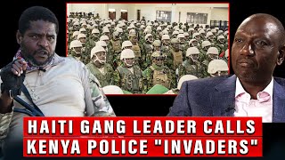 Haiti Gang Leader Jimmy quotBarbecuequot Cherizier Calls Kenyan Troops “Invaders” Declares War [upl. by Phio]