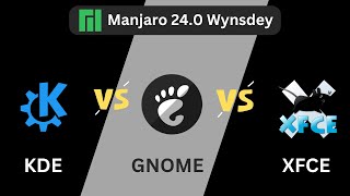Manjaro 24  KDE vs GNOME vs XFCE  RAM Consumption [upl. by Atsylak491]