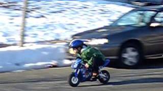 Downhill Razor Pocket Bike 17  25 mph FAST [upl. by Moyna]