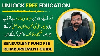 Benevolent Fund Fee Reimbursement Unlock Free Education [upl. by Redmund]