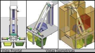 Simulación de maquina CompactadoraClasificadora de PET y latas de aluminio  Utilizando Siemens NX [upl. by Belsky]