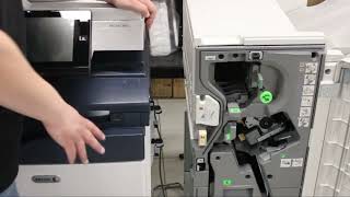 How to Attach a BR Booklet Maker Finisher on the Xerox AltaLink C8000 Series [upl. by Camellia]