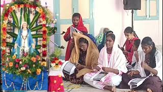 English Rosary by school Girls  AKHANDA JAPAMALA  PERECHERLA [upl. by Aerdnaek]