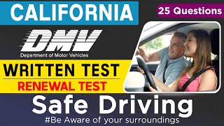 DMV Senior Written Test 2024 California  Safe Driving  DMV written test 2024 californiadmvtest [upl. by Yrekcaz]