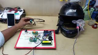 Smart Helmet for Bike using Arduino ♦ Eye Blink Sensor and Helmet Detection based Ignition Control [upl. by Atela]