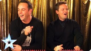 Ant amp Dec do Blankety Blank all over again  Britains Got More Talent 2014 [upl. by Nairahcaz]