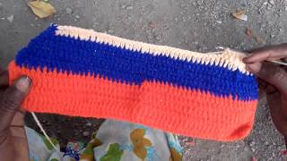 Scarf Making Step by Step Knitting Woolen Muffler Pinnuvathu Eppadi [upl. by Ycrem]