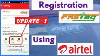 Fastag Registration Process Airtel App  Update 1  Fastag Delivery Time [upl. by Fasa779]