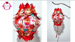 Chinese New Year Lantern 032  DIY 红包灯笼  lampion imlek model terbaru [upl. by Kelleher]