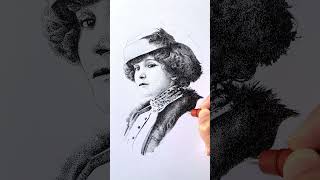 Portrait de Colette en pointillisme bientôt fini [upl. by Larok]