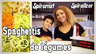 Ep 151  Spaghettis de Légumes avec le SpiromatSpiralizer Westmark Rééquilibrage  Régime [upl. by Ashlen]