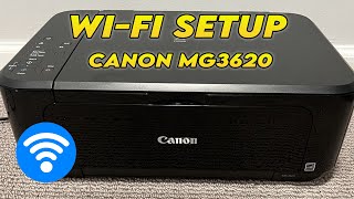 Canon Pixma MG3620  How to Setup the Wireless WiFi iPhone amp Android [upl. by Arman]