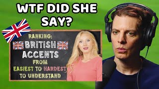 American Reacts to 10 British Accents Ranked [upl. by Anirda]