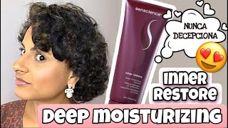 Resenha SENSCIENCE inner restore deep moisturizing EM CABELO CACHEADO 🤩 [upl. by Herring]