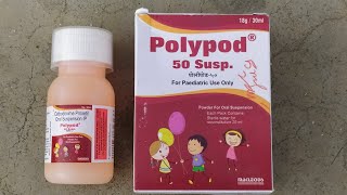 cefpodoxime suspension review in hindi  Polypod 50 suspension use benefits doses sides effect [upl. by Rurik]