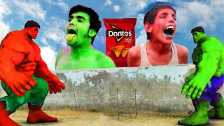 Boys Battle for Doritos Transform into Hulks [upl. by Rollin359]