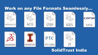 Open Catia SolidWorks Creo Inventor files  SolidTrust [upl. by Lirpa]