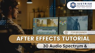 30 Audio Spectrum amp Waveform  After Effects  JustRise Technologies [upl. by Naesyar]