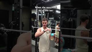 Meet Me At The Bar 😭 shorts gym fitness workout [upl. by Caundra17]