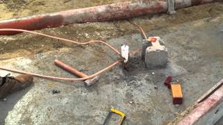 Installation Grounding System Ground rod With Bare Copper [upl. by Moreno]