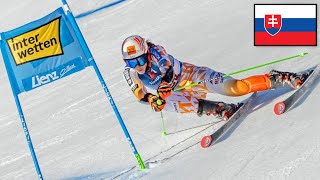 PETRA VLHOVÁ 2 KOLO OBROVSKÝ SLALOM V LIENZI 2023 [upl. by Eelasor]